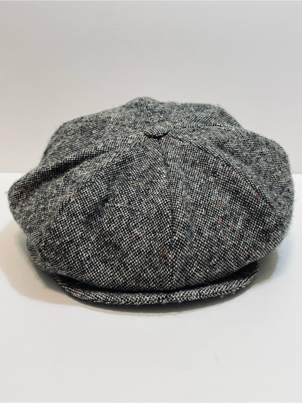 Authentic Handcrafted Hanna Hats Of Donegal Gray Tweed Wool Newsboy Cap Hat